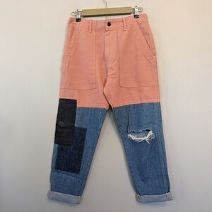 Sandrine Rose‎ Re-worked Patchwork Cargo Jeans
